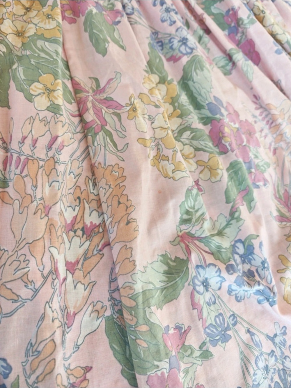 Vintage Laura Ashley cottage core dress Pink Prairie midi Puff size 6 - Picture 8 of 13